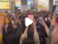 山西男篮凯旋归来，接机现场人山人海