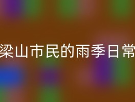 梁山市民的雨季日常