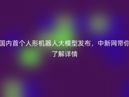 国内首个人形机器人大模型发布，中新网带你了解详情
