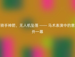 骑手神箭，无人机坠落 —— 马术表演中的意外一幕