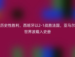历史性胜利，西班牙以2-1战胜法国，亚马尔世界波载入史册
