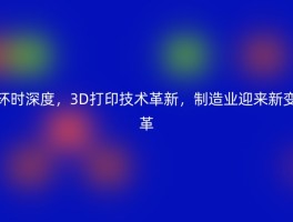 环时深度，3D打印技术革新，制造业迎来新变革