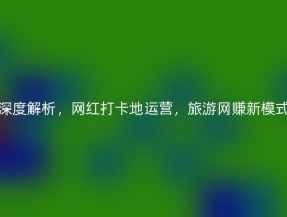 深度解析，网红打卡地运营，旅游网赚新模式