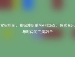 实验空间，蔡徐坤新歌MV引热议，探索音乐与时尚的完美融合