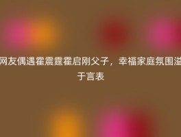 网友偶遇霍震霆霍启刚父子，幸福家庭氛围溢于言表