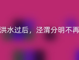 洪水过后，泾渭分明不再