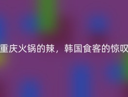 重庆火锅的辣，韩国食客的惊叹