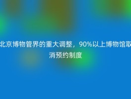 北京博物管界的重大调整，90%以上博物馆取消预约制度