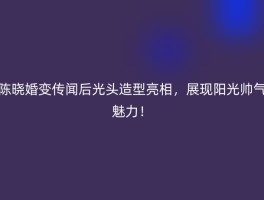 陈晓婚变传闻后光头造型亮相，展现阳光帅气魅力！