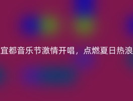 宜都音乐节激情开唱，点燃夏日热浪