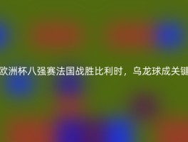 欧洲杯八强赛法国战胜比利时，乌龙球成关键