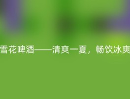 雪花啤酒——清爽一夏，畅饮冰爽