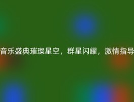 音乐盛典璀璨星空，群星闪耀，激情指导