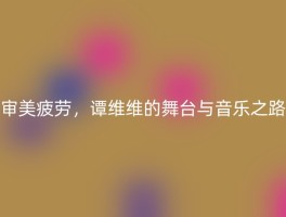 审美疲劳，谭维维的舞台与音乐之路