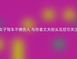 女子驾车不慎伤人 与伤者丈夫街头互怼引关注