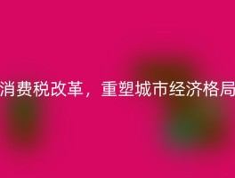 消费税改革，重塑城市经济格局